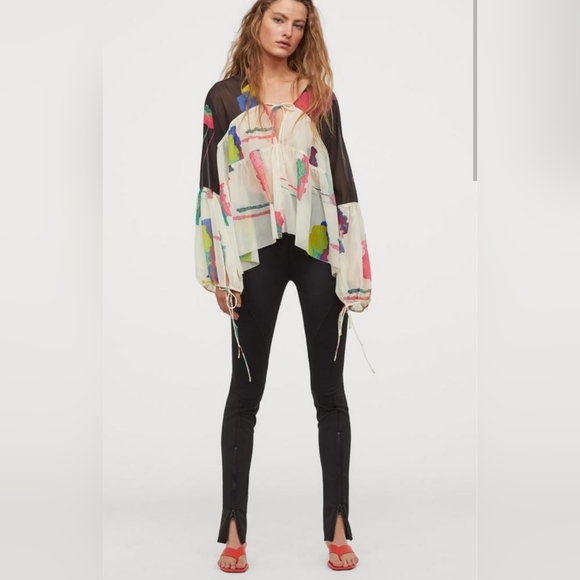 NWT H&M zip hem leggings - Picture 2 of 6